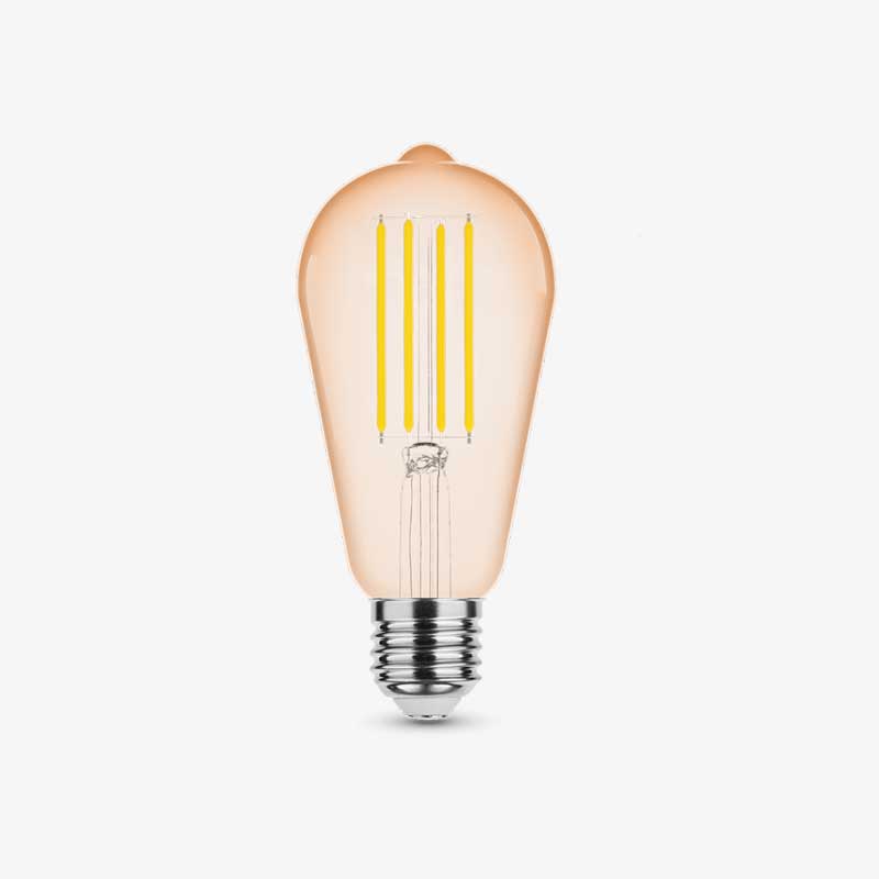 Zlatna staklena LED žarulja E27 ST64 8W