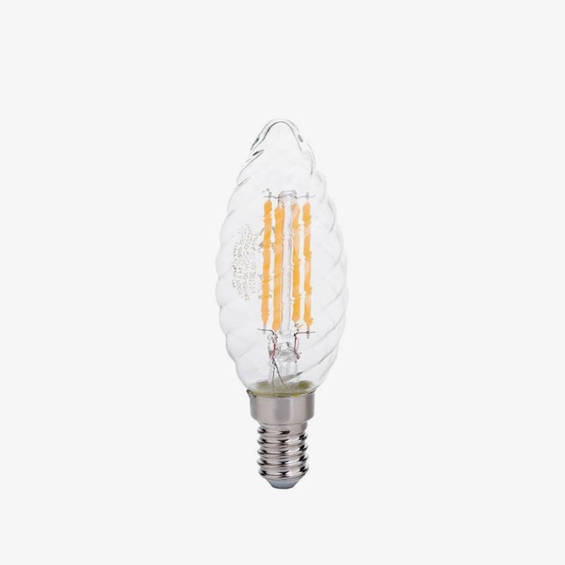 Filament twist LED žarulja E14 4W svijeća C35