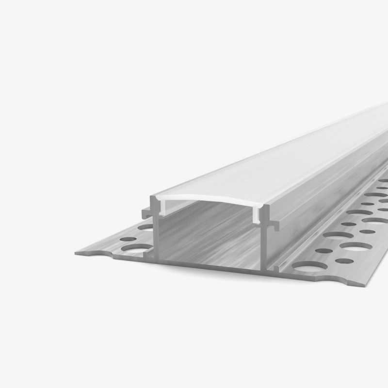 Ugradbeni aluminijski profil za LED traku opalno bijeli difuzor 61.5 x 13.00 x 23.60 mm - Knauf ugradnja
