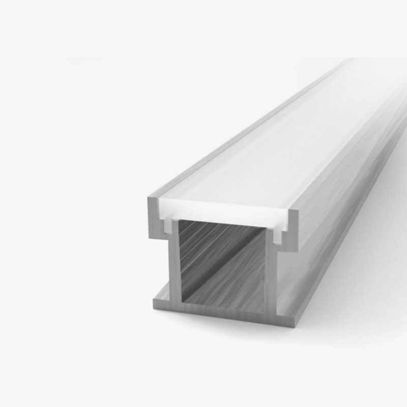 Podni ugradbeni aluminijski profil za LED traku opalno bijeli difuzor 19.1 x 8.1 mm