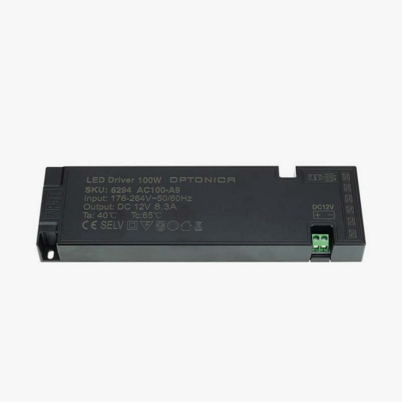 Plastično napajanje 100W 12V 8.3A ugradnja u namještaj